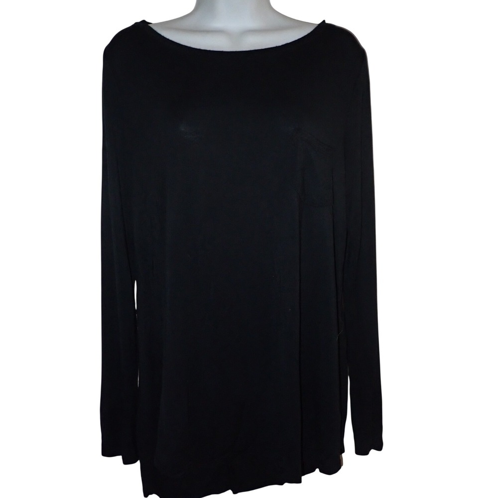 Prana Long Sleeve Pocket T Shirt Women M Black Casual Gorpcore‎ Boho  stretch